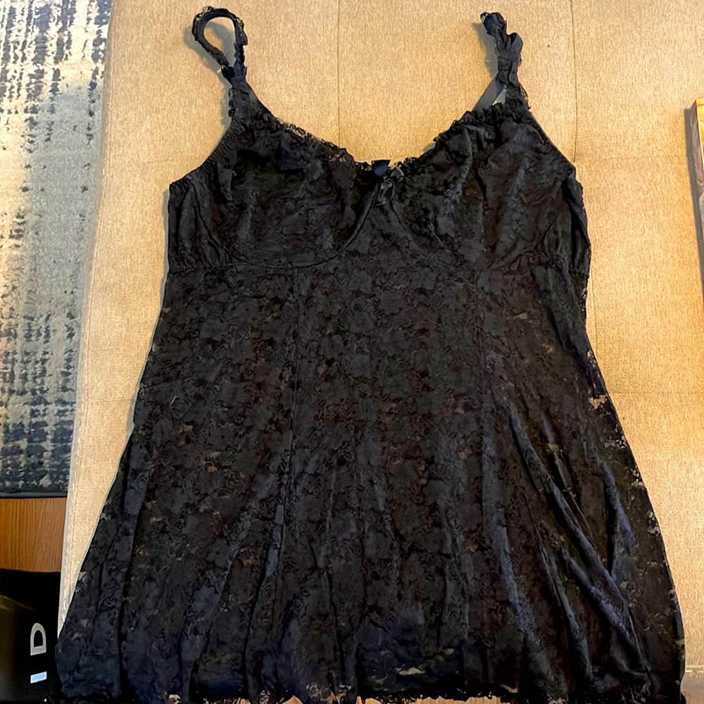 Torrid 3 Black lace babydoll